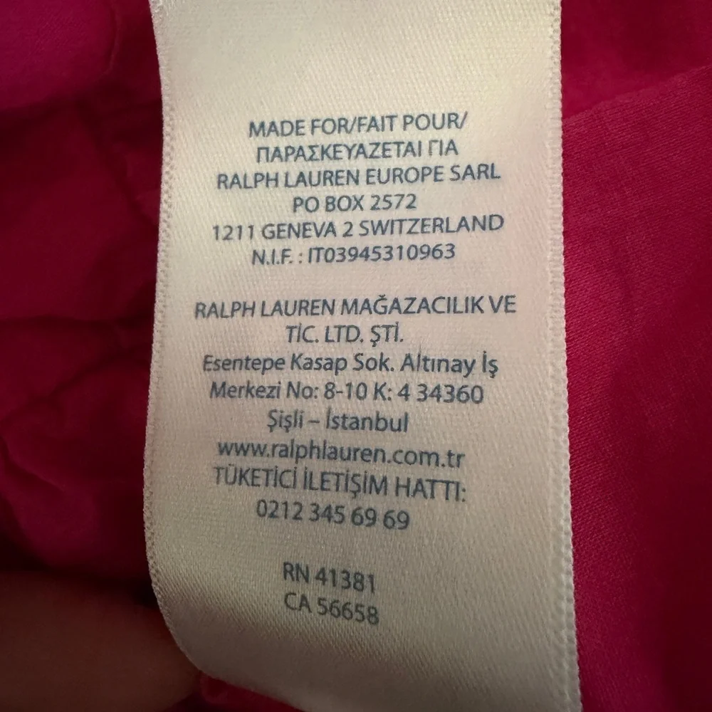 Ralph Lauren pink floral cotton dress - size 24M